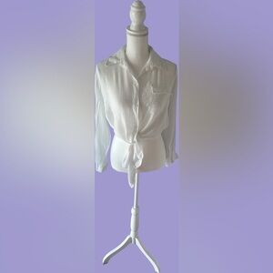 Elegant White Button Down Shirt for Women